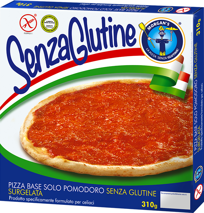 Three-pack pizza bases with tomato sauce