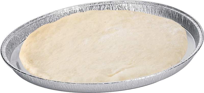 Pre-cooked Pizza Base in baking tray