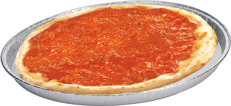 Three-pack pizza bases with tomato sauce