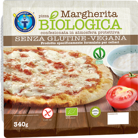 Pizza Margherita Biologica Vegana senza glutine fresca